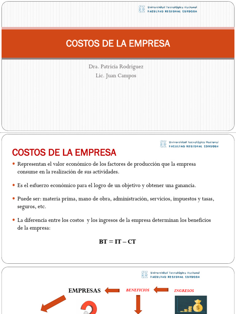 Clasificación y Análisis de Costos Empresariales | PDF | Business ...