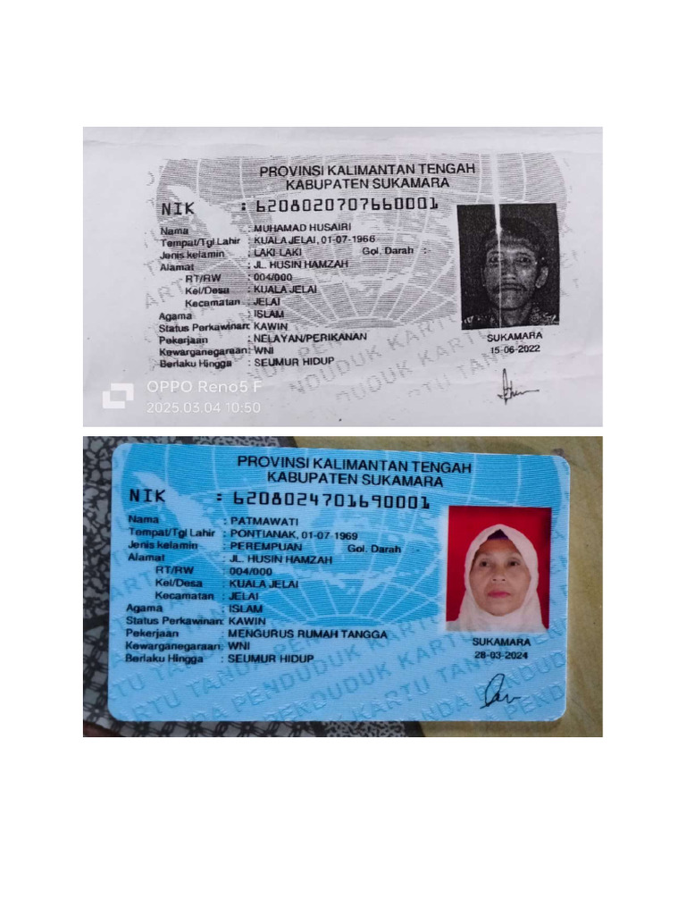 KTP Muhamad Husairi Dan Istri | PDF