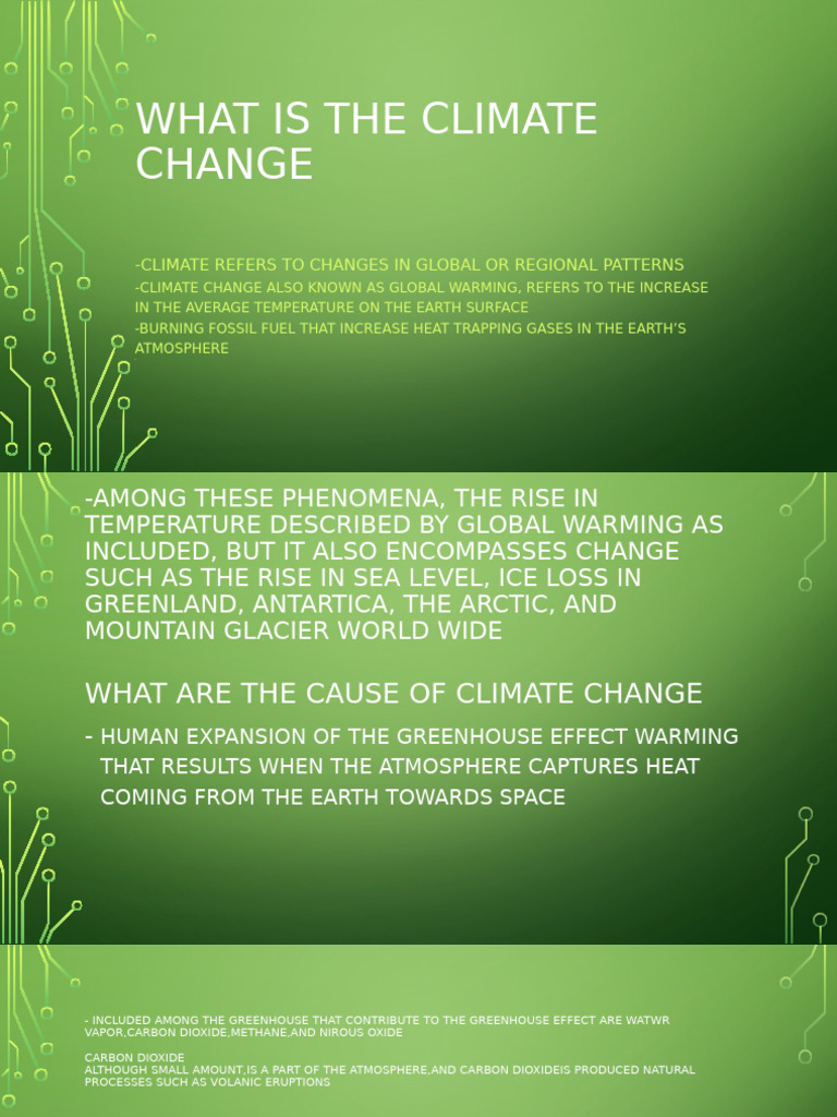 Causes and Effects of Climate Change | PDF | Climate Change ...