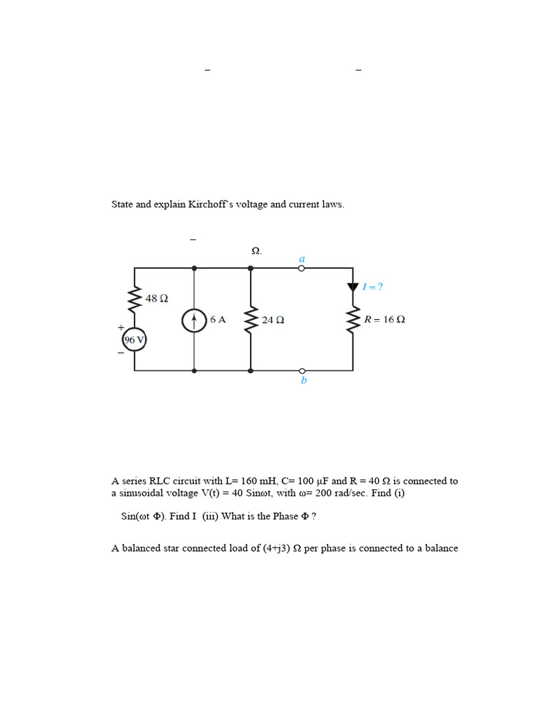 Basic Electrical Engineering Exam 2019 | PDF | Electromagnetic ...