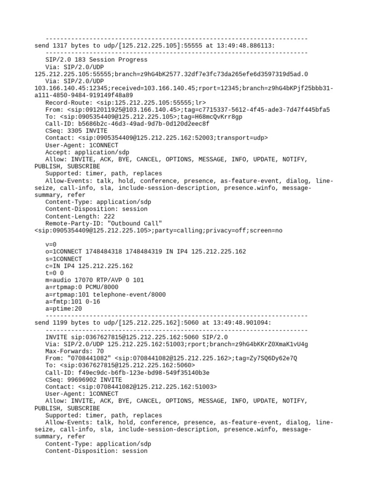 SIP Call Flow and Record Route Analysis | PDF | Session Initiation ...