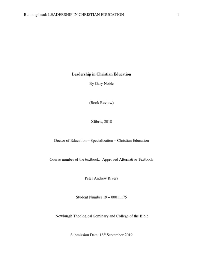 Citation Guide for Church Leaders | PDF | Leadership | Theology