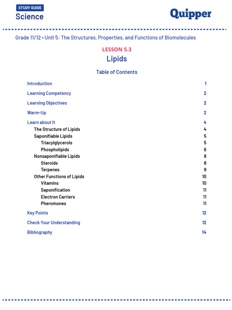 Nonsaponifiable Lipids Overview | PDF | Triglyceride | Fatty Acid