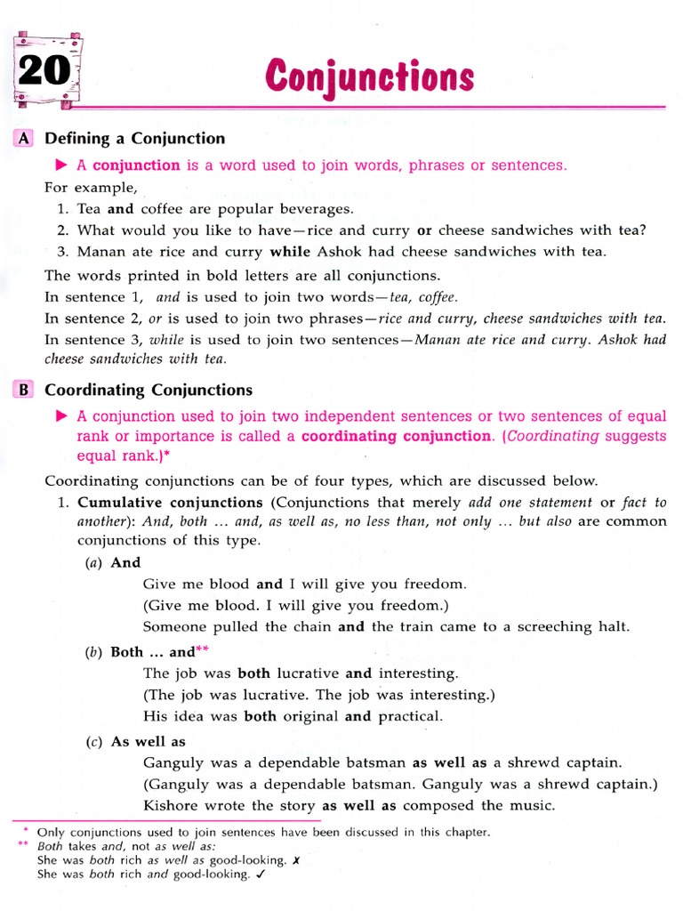 20 Conjucntions | PDF
