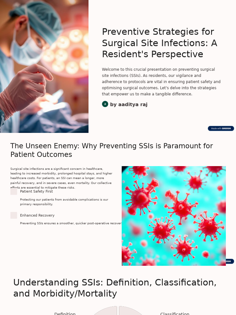 Preventive Strategies For Surgical Site Infections A Residents ...