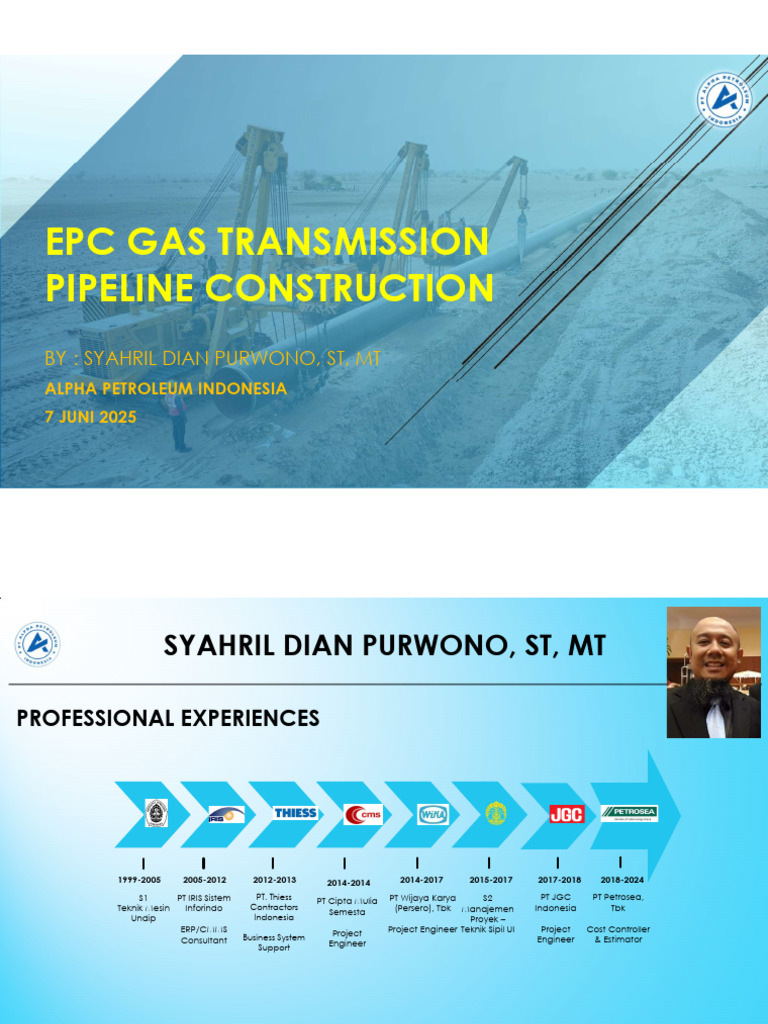 Konstruksi Pipeline Gas EPC | PDF