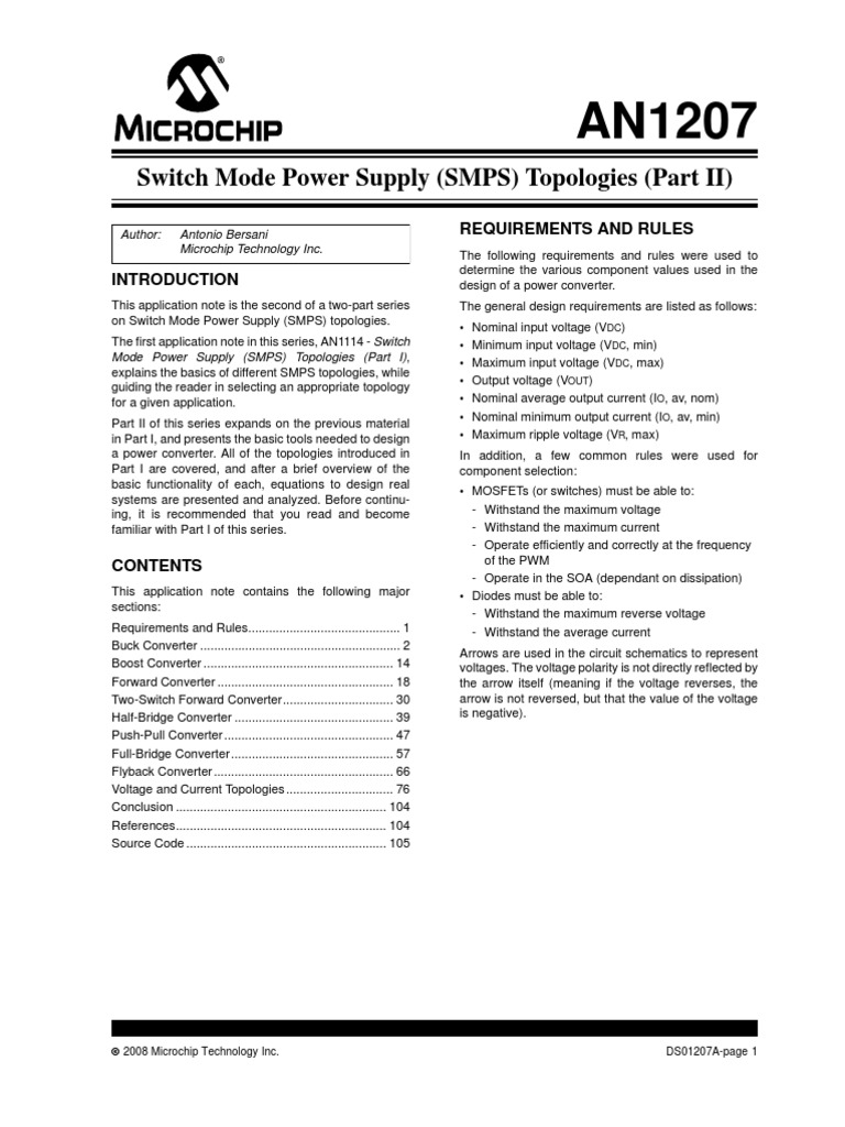 Switch Mode Power Supply (SMPS) Topologies (Part II) PDF Capacitor