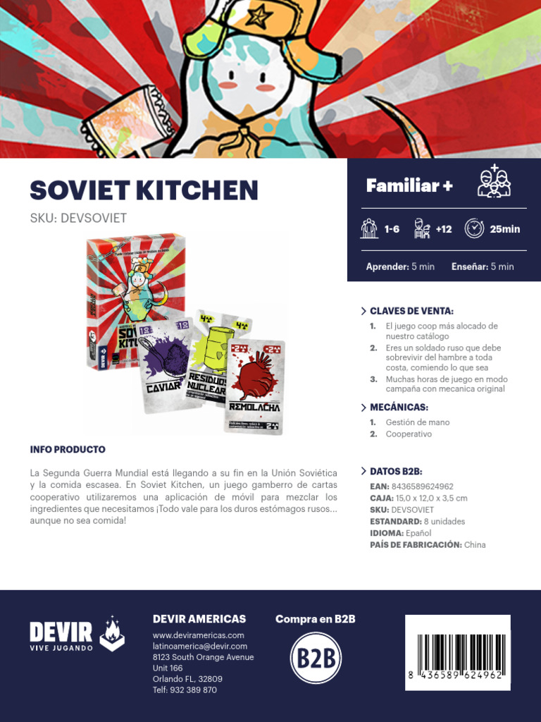 Juego Cooperativo Soviet Kitchen | PDF