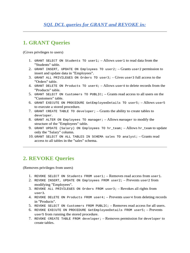 DCLs | PDF