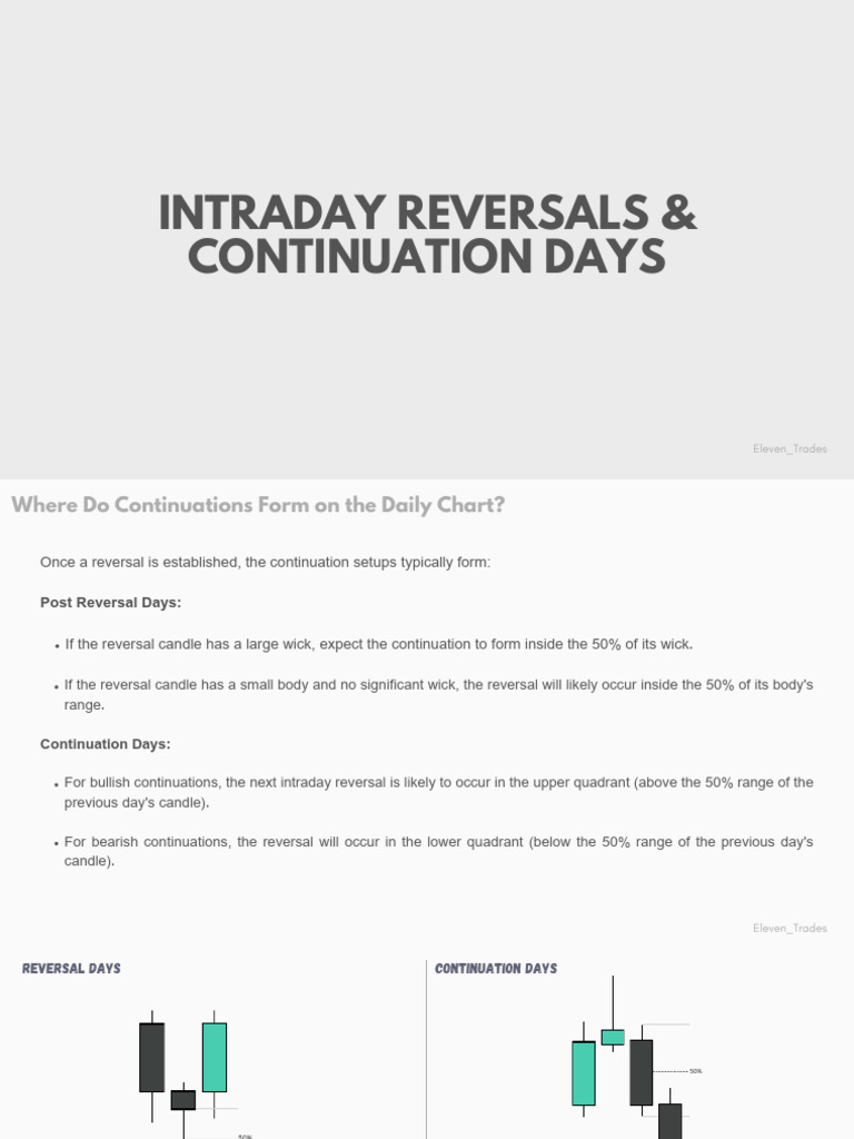 How To Trade Intraday Reversals and Continuation Days | PDF | Day ...