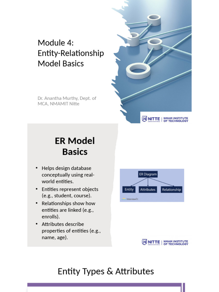 ER Model Basics for Database Design | PDF | Databases | Data Model