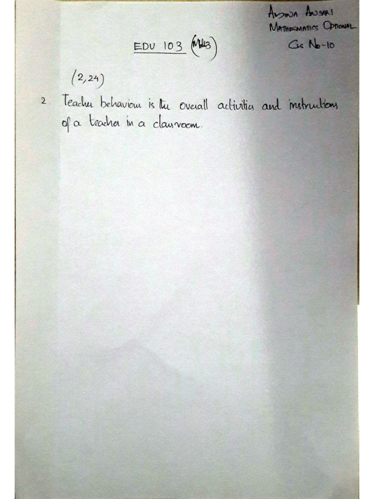 Edu 103 Module 3 | PDF
