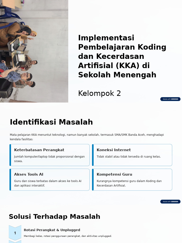 Implementasi Pembelajaran Koding Dan Kecerdasan Artifisial KKA Di ...