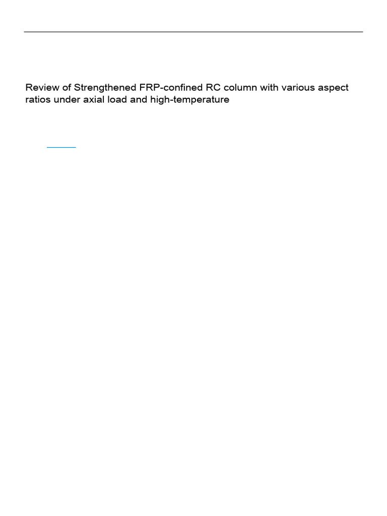 FRP-Confined RC Columns: Axial Load Study | PDF | Fibre Reinforced ...