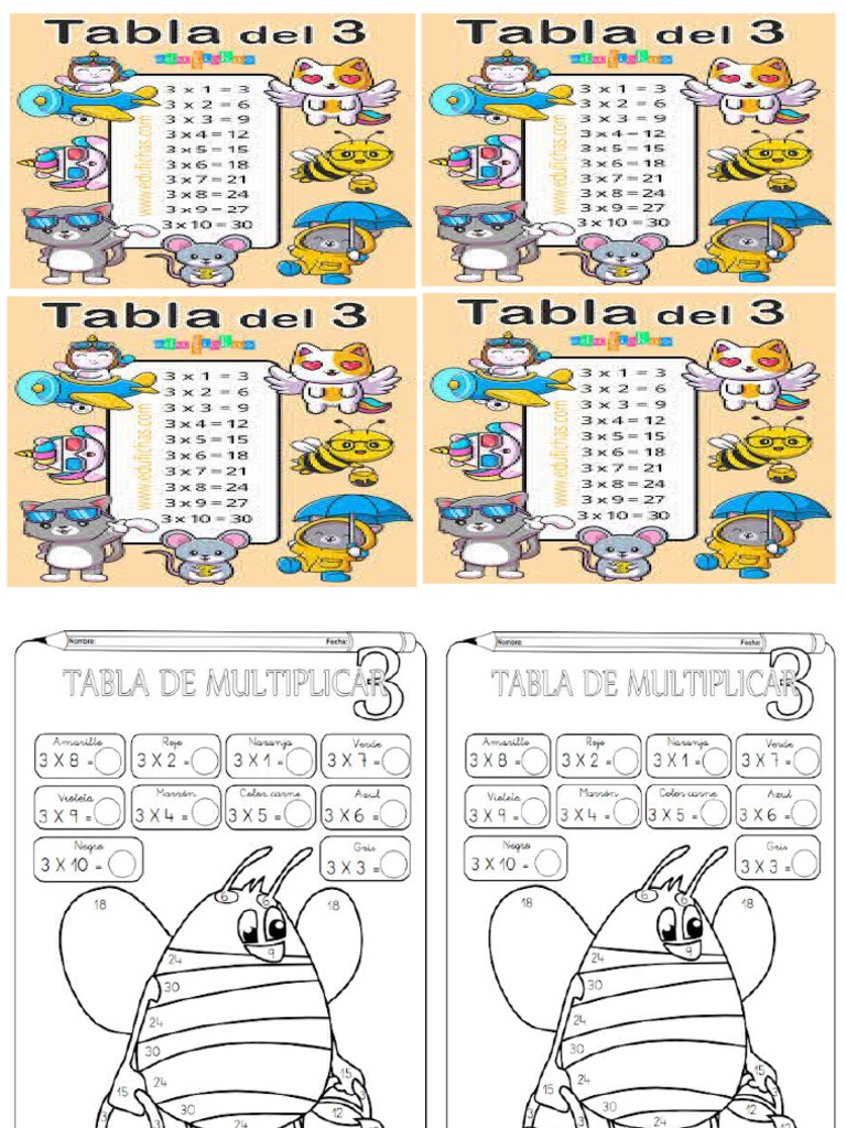 Fichas Del 3 y 4 | PDF