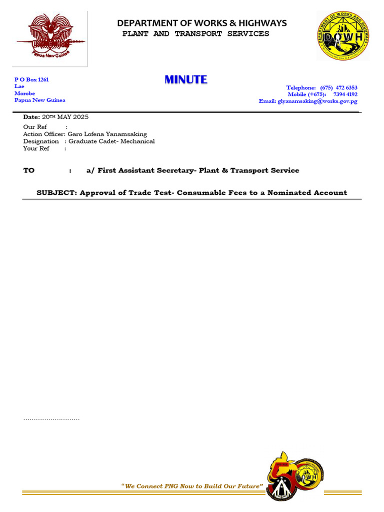 NATTB Trade Test Fee Approval Process | PDF