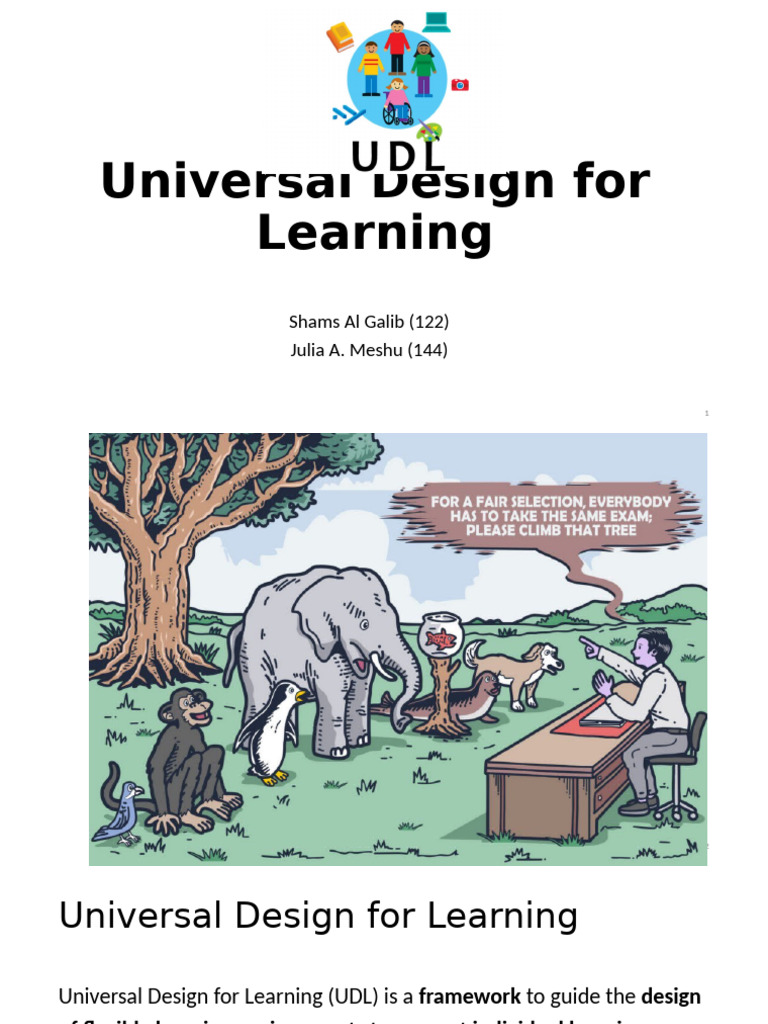 Universal Design for Learning Explained | PDF