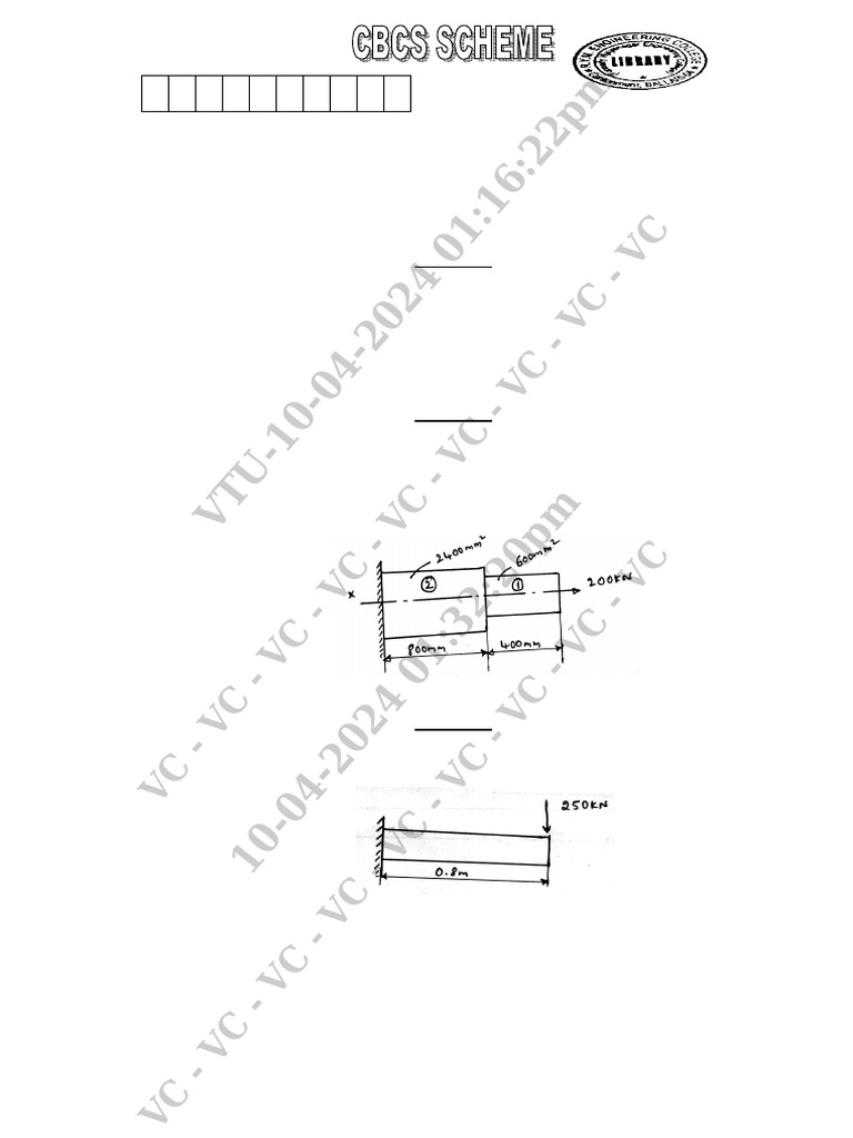 Finite Element Analysis Exam Guide | PDF | Finite Element Method ...