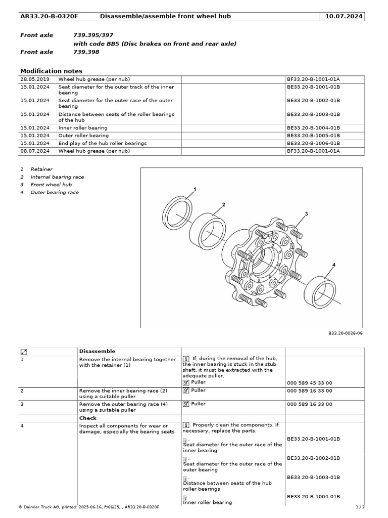 Front Wheel Hub Assembly Guide | PDF | Axle | Manufactured Goods