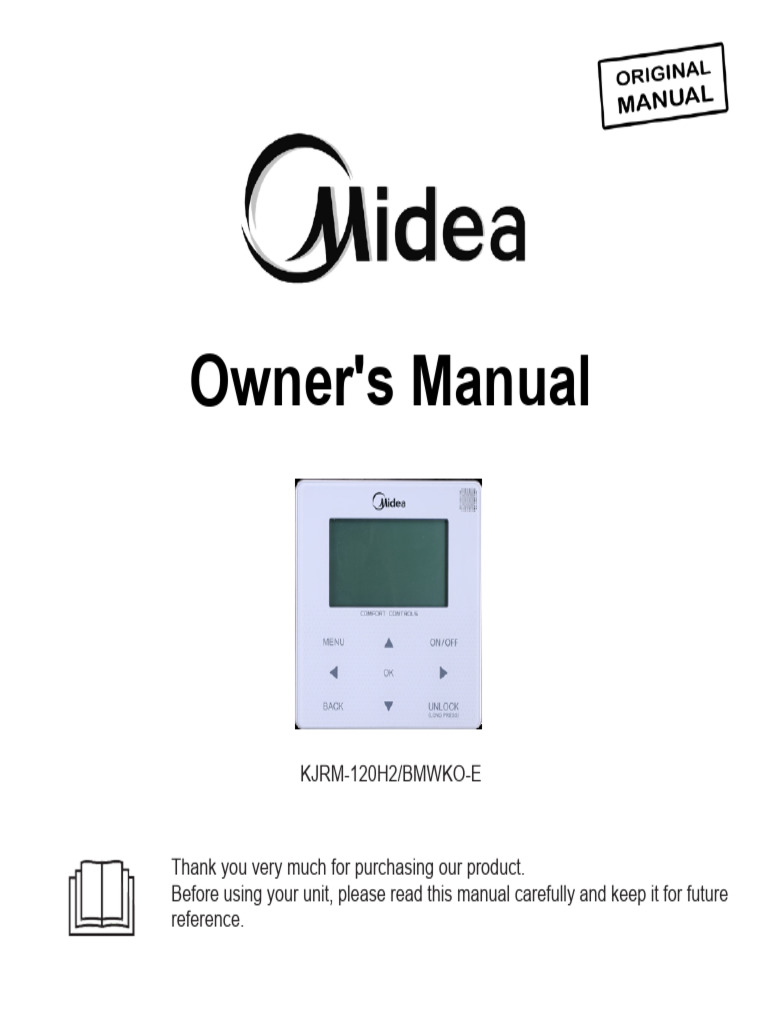 Midea Wired Controller User Manual | PDF | Menu (Computing) | Safety