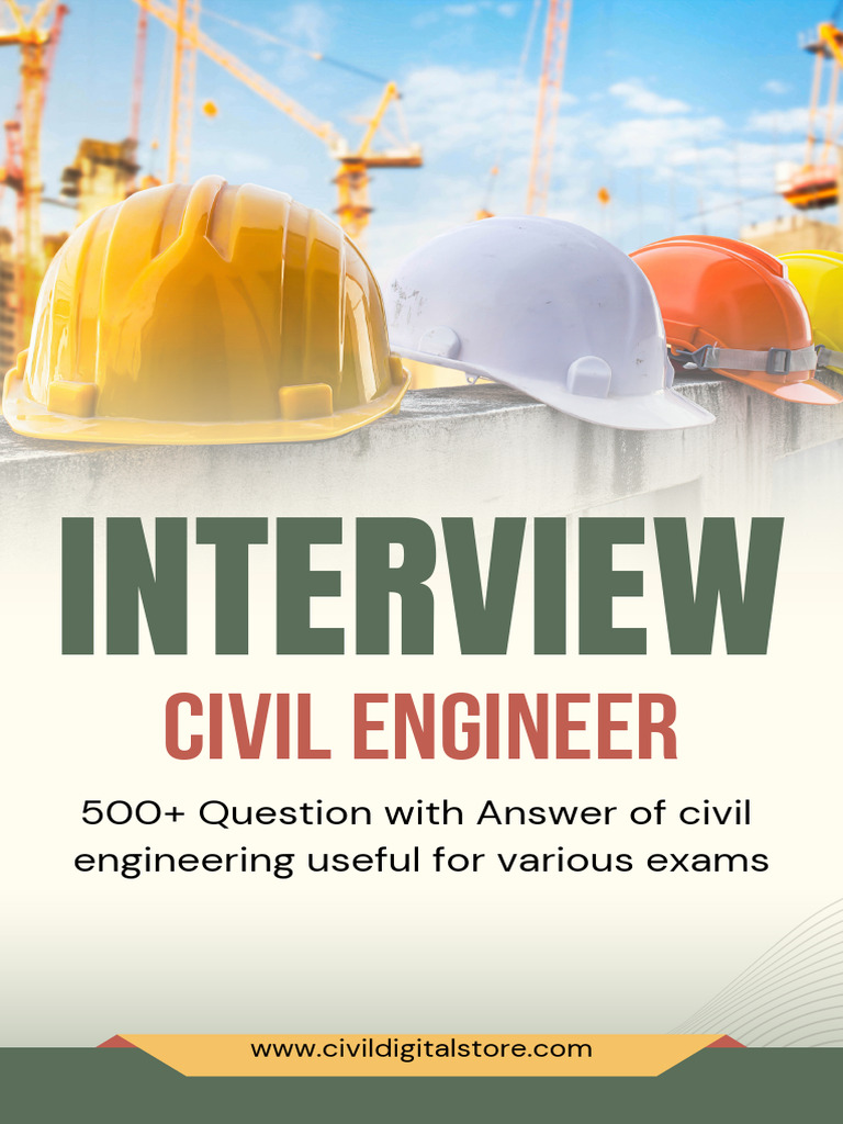 Interview For Civil Engineer | PDF | Concrete | Sewage Treatment