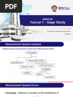 Gage R&R Study Guide for Minitab | PDF | Engineering Tolerance | Statistics