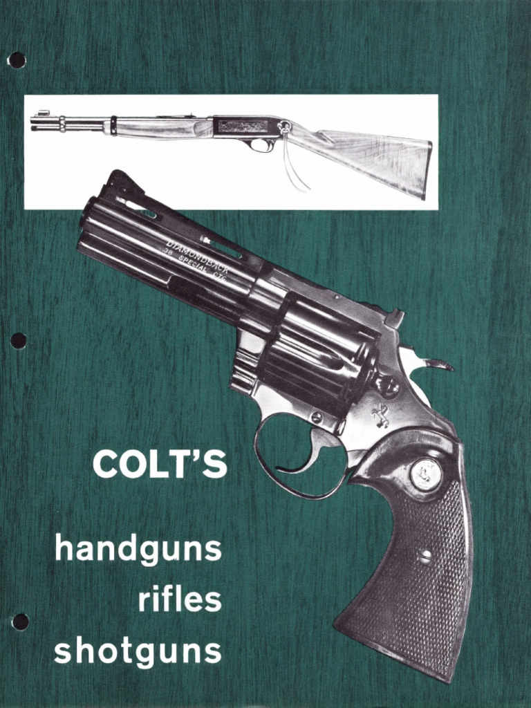 Colt 1967 Handgun Models Overview | PDF | Telescopic Sight | Rifle