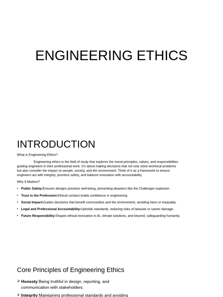 Professional Ethics | PDF | Engineering | Safety