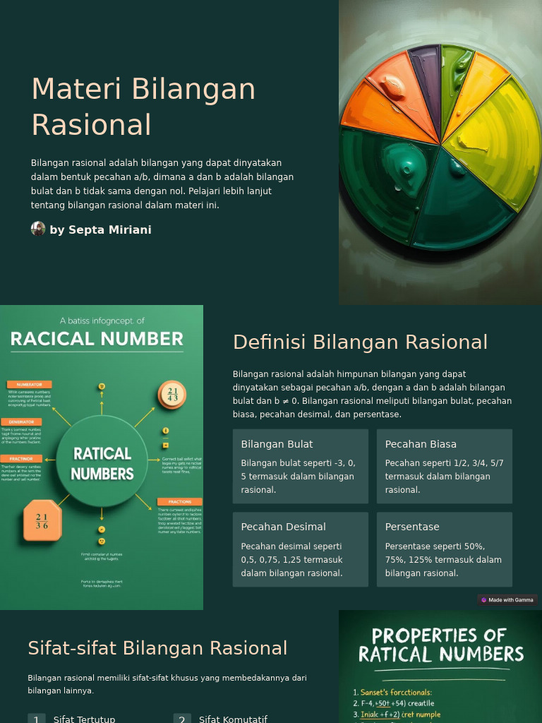Pemahaman Bilangan Rasional SMP | PDF