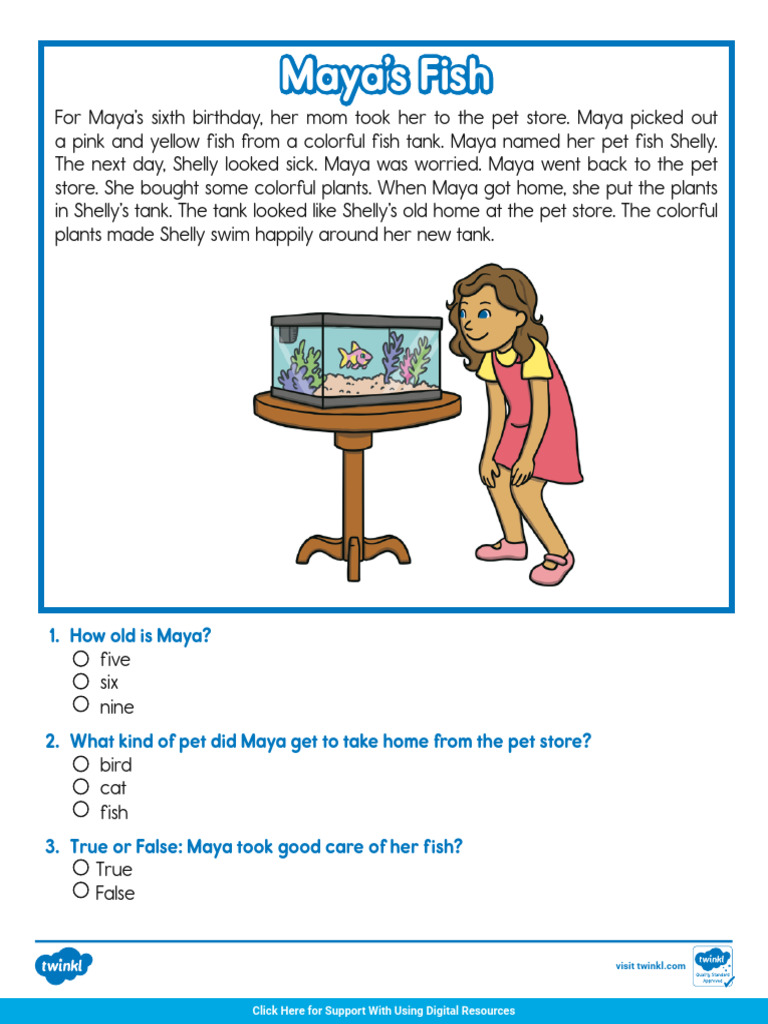 Maya's Fish: A Birthday Story | PDF