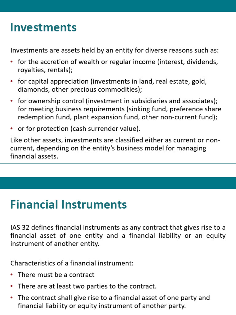 Financial Asset Classification Overview | PDF | Fair Value | Historical ...