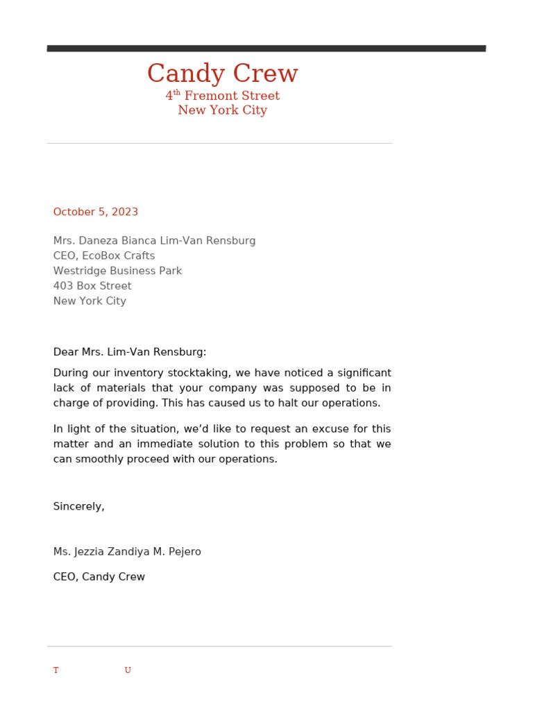 Urgent Supply Issue Resolution Request | PDF