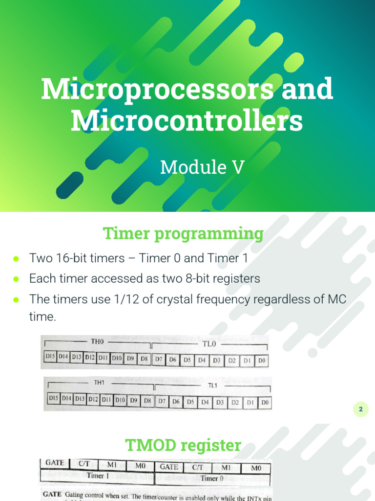 8051 Microcontroller Timer Programming Guide | PDF | Analog To Digital ...