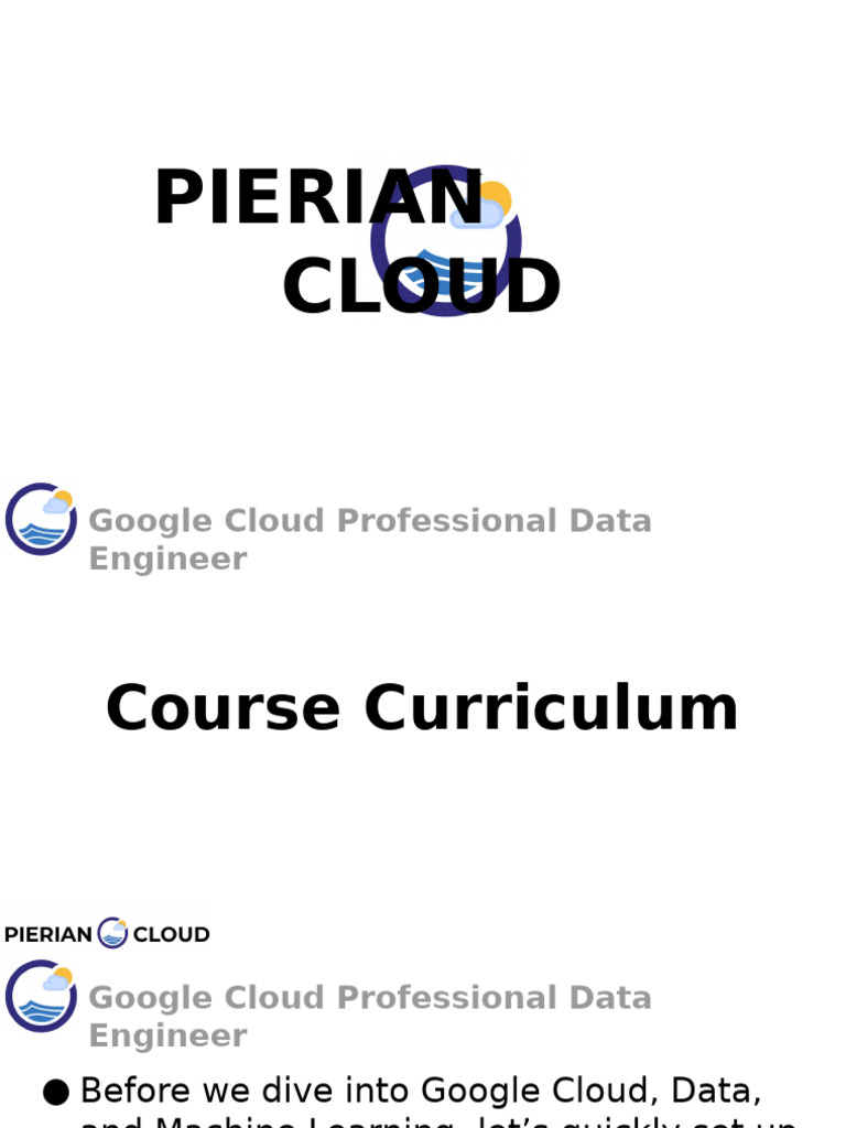 Google Cloud Professional Data Engineer Guide | PDF | Data Analysis ...