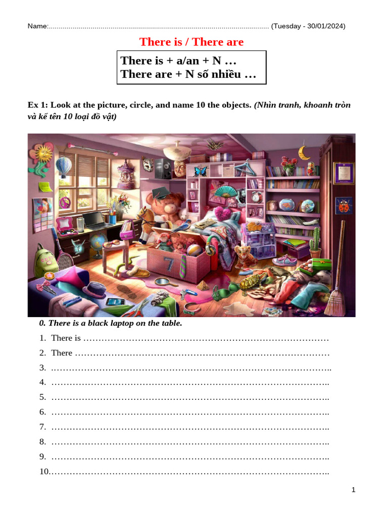 Vocabulary and Object Identification Exercise | PDF | Chess Theory | Chess