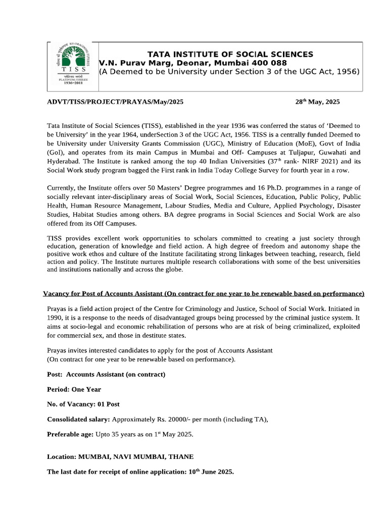 TISS | PDF