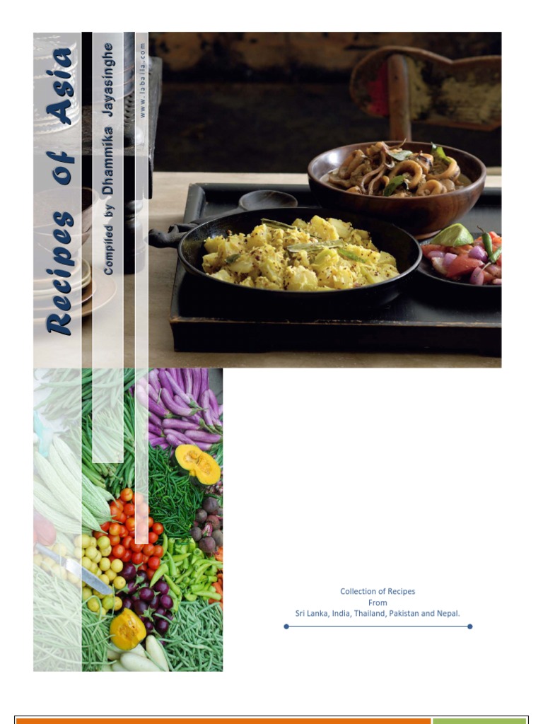 Collection of Recipes From Sri Lanka, India, Thailand, Pakistan and Nepal, PDF, Curry