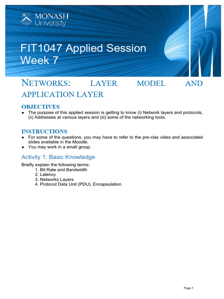 Network Layers and Wireshark Analysis | PDF | Internet Protocols ...