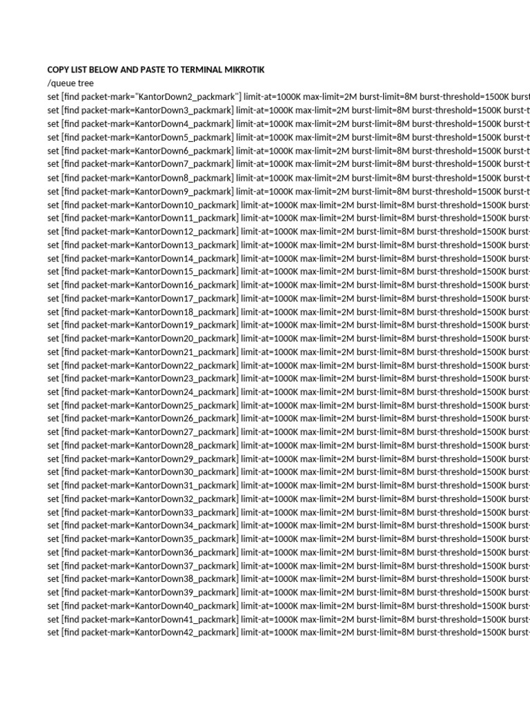 MIKROTIK Bandwidth Mangement | PDF | Data Transmission | Computer ...