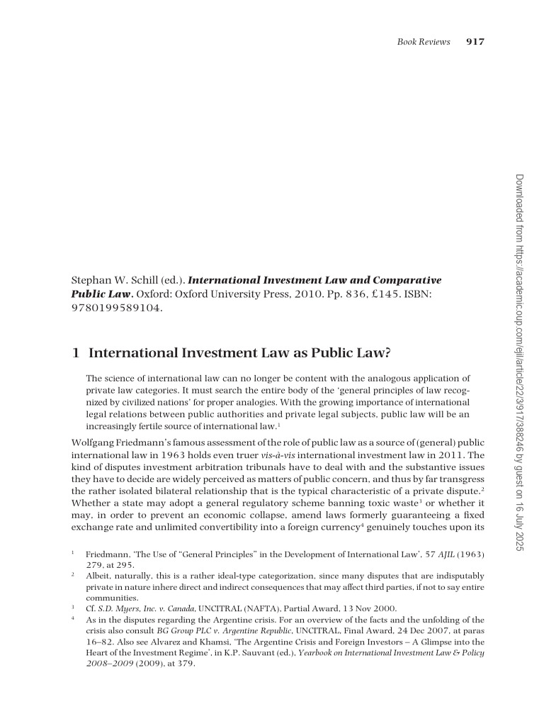 Public Law Perspectives on Investment Law | PDF | Arbitration | Foreign ...