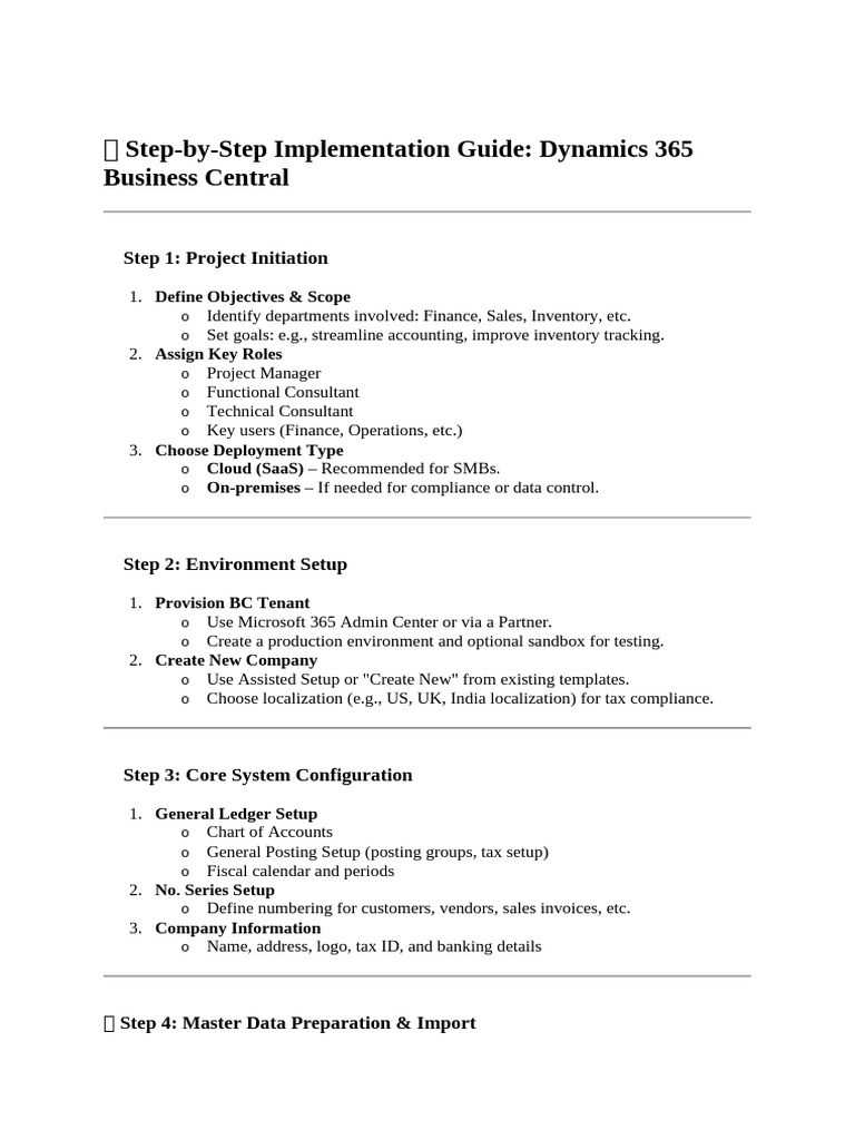 Dynamics 365 Business Central Guide | PDF | Accounts Payable ...