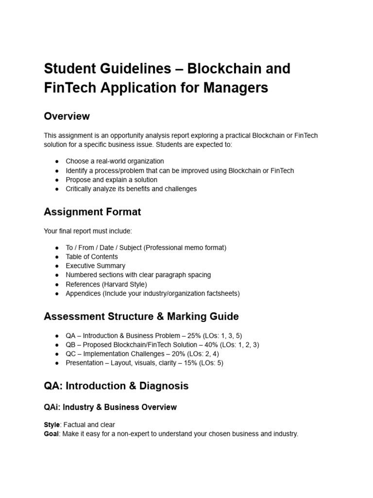 Blockchain & FinTech Solutions Guide | PDF | Business
