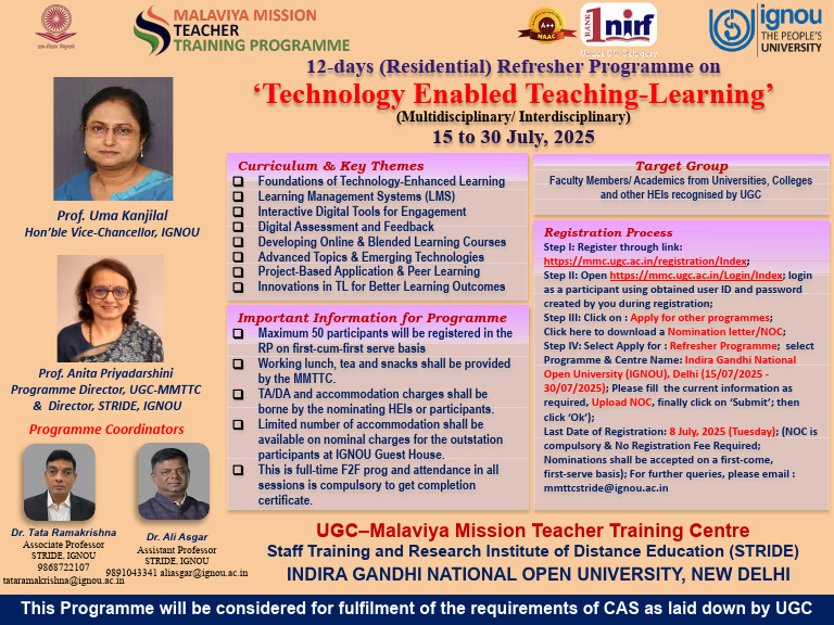 Flyer-Refresher Prog 15-30 July, 2025 | PDF | Pedagogy | Human ...
