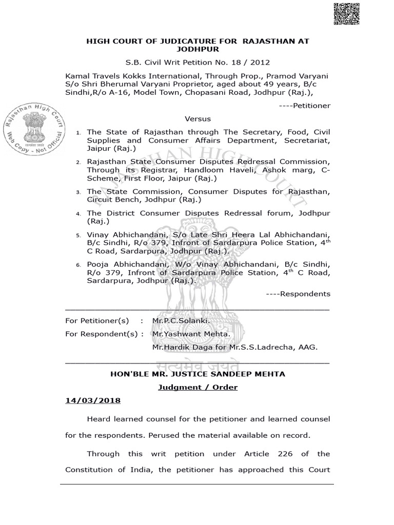 Kamal Kokks International Judgment | PDF | Separation Of Powers ...