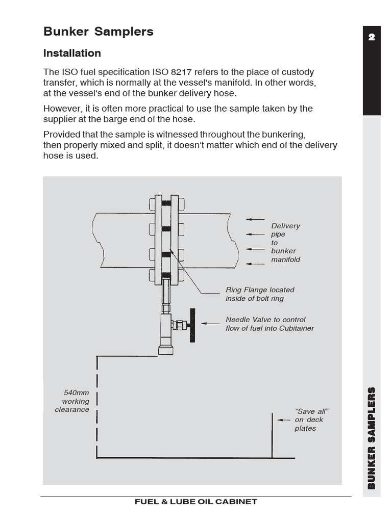Bunker Sampler Operation Guide | PDF | Valve | Fuel Oil