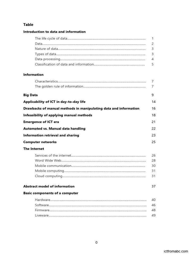 Basic Concepts of ICT Tute | PDF | Computing | Information And ...