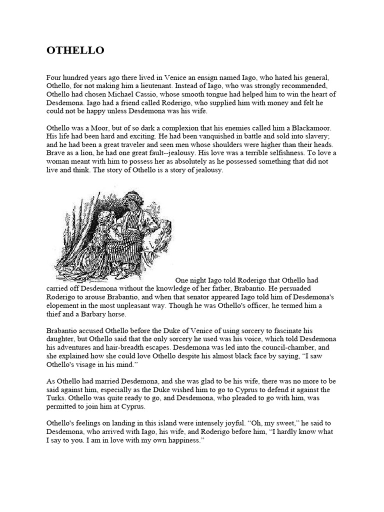Othello: A Tale of Jealousy and Betrayal | PDF | Othello | Iago