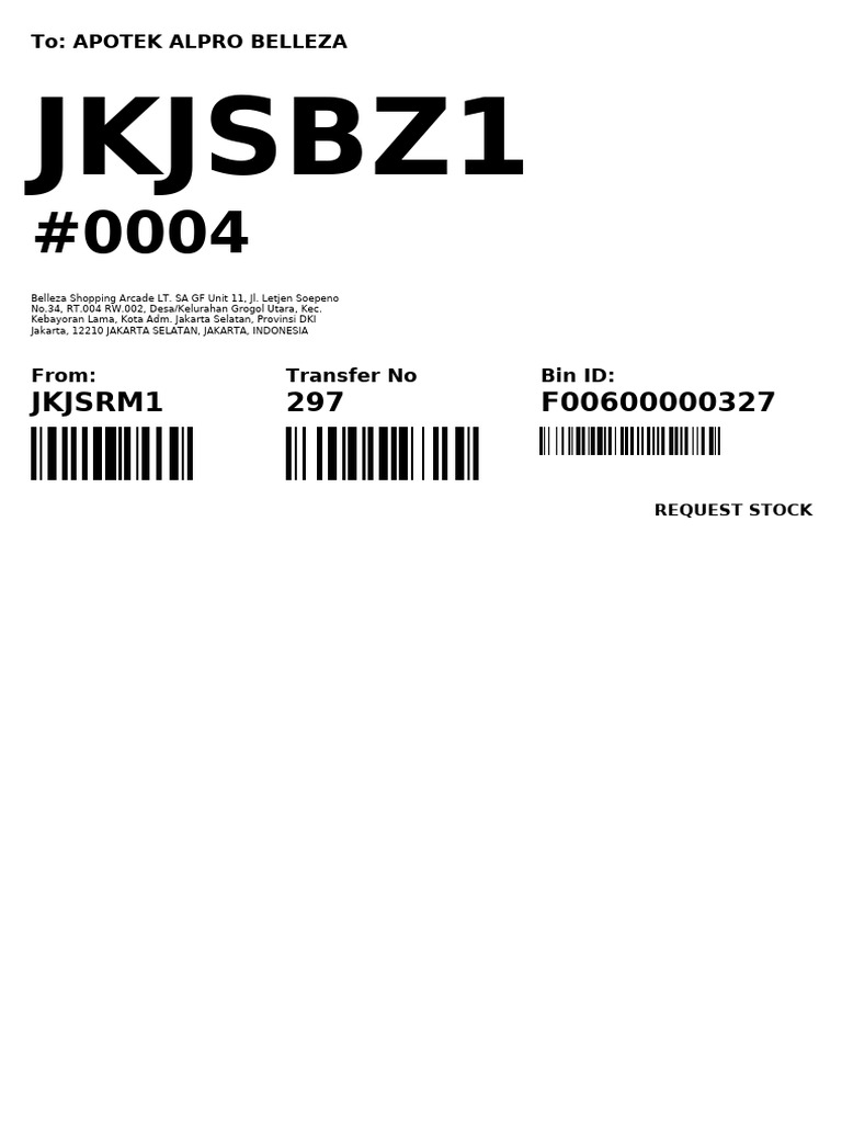 Transfer Sticker 0060 297 73045110 | PDF
