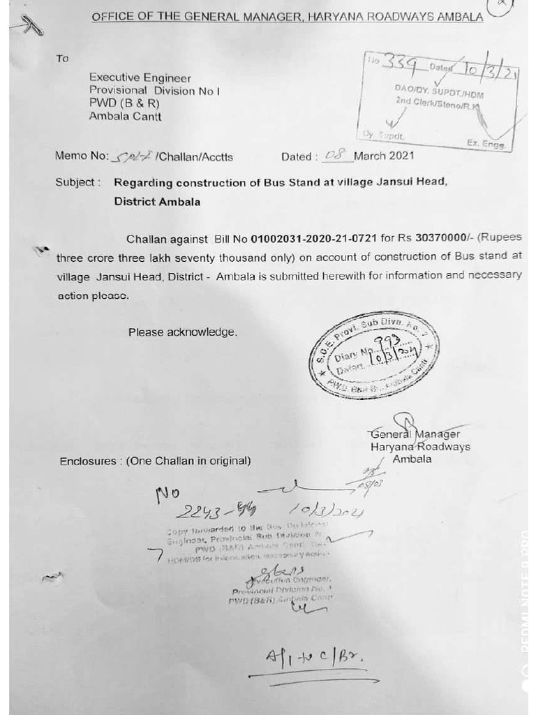 Jansui Hand Challan | PDF