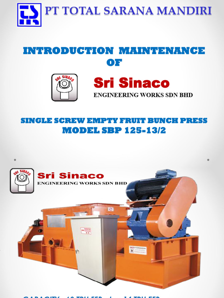 Sri Sinaco Maintenance Contract Overview | PDF | Mechanical Engineering ...